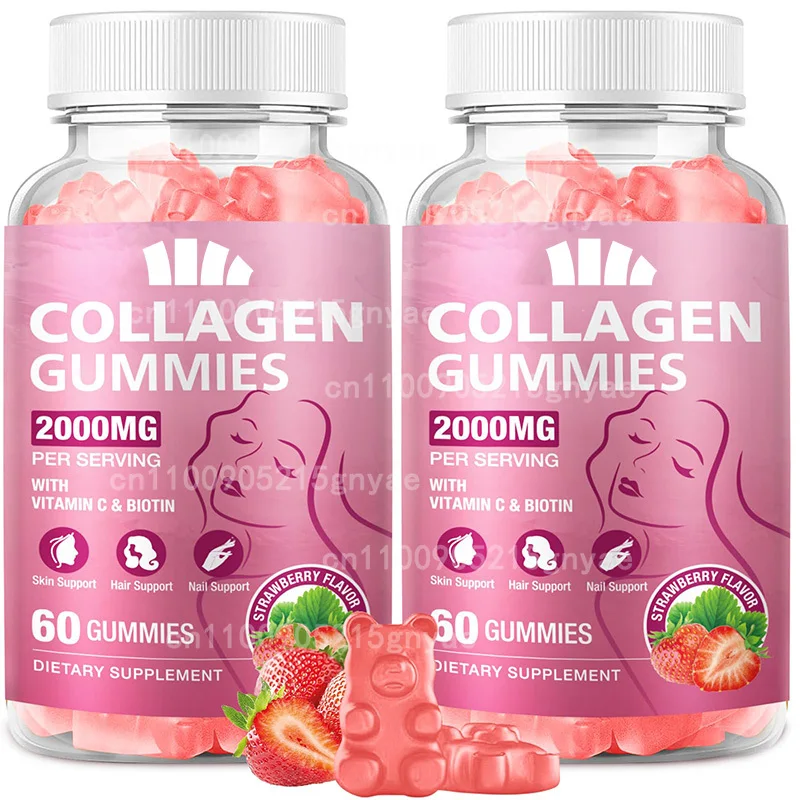 

Мужские и женские коллагеновые жевательные конфеты, содержащие биотин, кератина, витамин С, А, B6, B12, D, E, 60 жевательных конфет