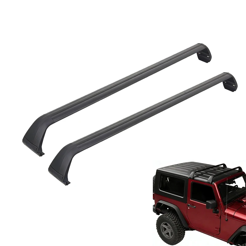 

1 set Roof Aluminum Luggage Rack Cross Bars Cargo Carrier, For JEEP Wrangler JK JL 2007-2022,Unlimited 4 Door Gladiator JT