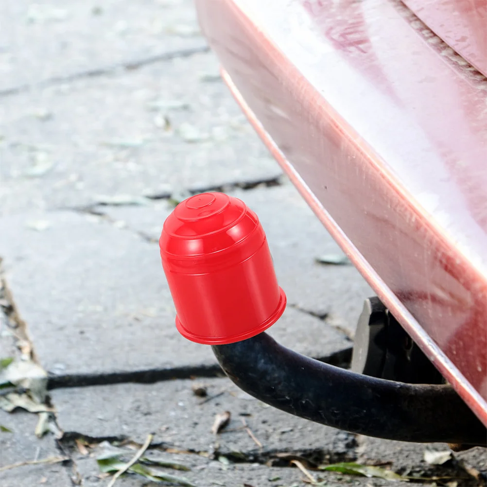 

4Pcs Trailer Hitch Ball Covers Plastic Protective Caps Easy Install Rv Trailer Tow Ball Covers Truck Hitch Accessories