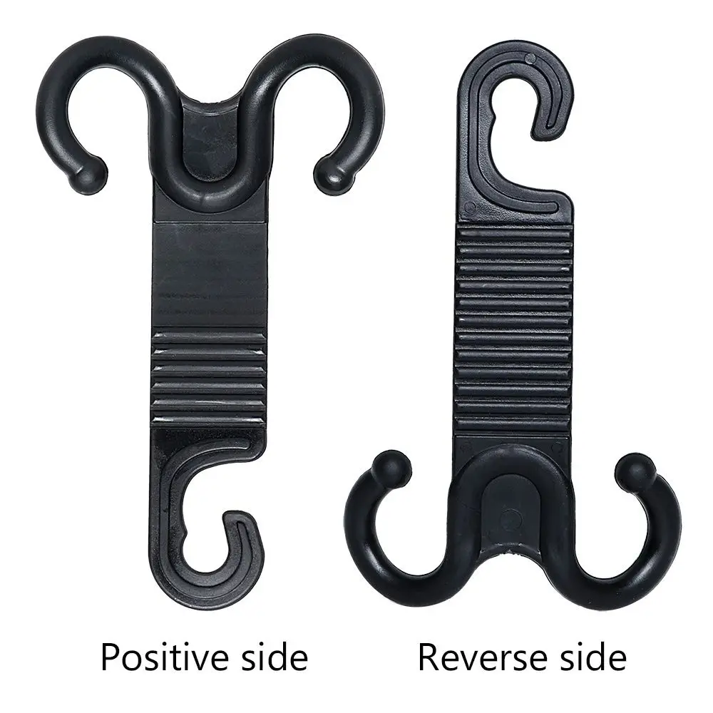 لوازم السيارات العملية غير مرئية مخلب نوع قابل للتعديل الانحناء هوك مزدوج مسند الرأس بالمقعد شماعات حقيبة كليب سيارة البضائع هوك هوك #4