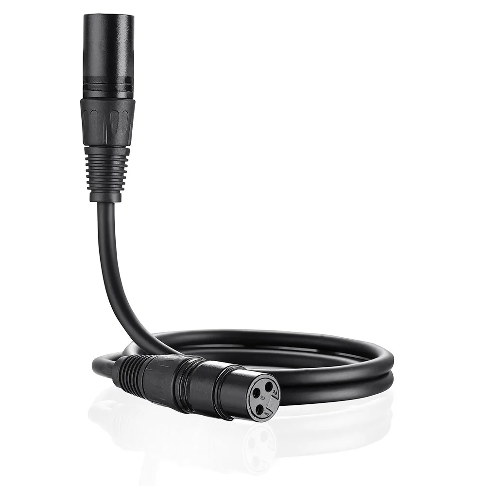 

Double shielded Black Zinc Alloy Head Fully Balanced XLR Male To Female Microphone Canon Line Balance Line