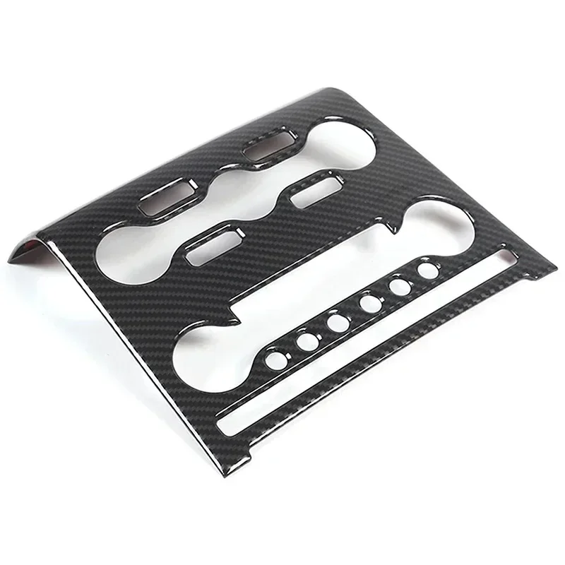 

For Nissan Pathfinder 2013-18 ABS Carbon Car Central Control Air Conditioning CD Panel Frame Cover Trim Interior Car Accessories