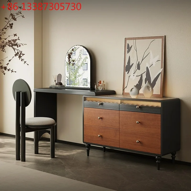 

French medieval style dresser, chest of drawers, integrated bedroom, light luxury high-end dressing table