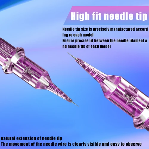 Imagen 2 del producto 20 piezas YILONG aguja de cartucho de tatuaje desechable 1RL/3RL/3F/5F 0,18/0,2/0,25/0,3 MM maquillaje permanente delineador de cejas agujas de tatuaje