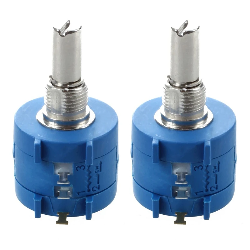 Hot TTKK 2X 3590S-2-103L 10K Ohm 10-Turn Rotary Wire Wound Precision Potentiometer