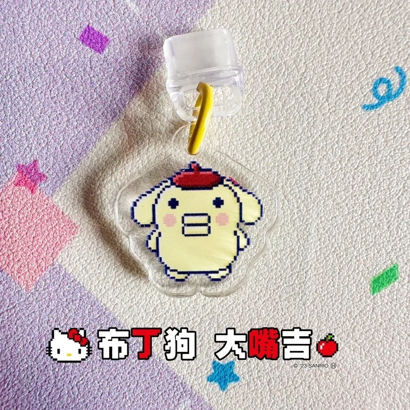 Tamagotchi Uni-llavero de cadena para teléfono, colgante pequeño de Chip acrílico, 4u Pix, cumple con el regalo, decoración de escritorio