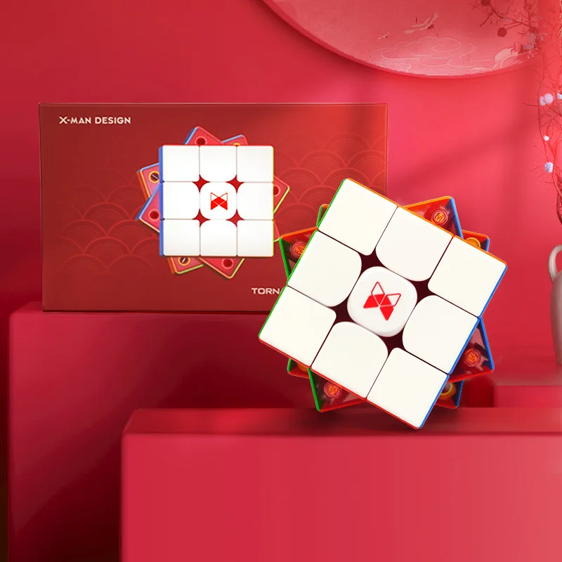 Qiyi XMD Tornado V4 M 3x3x3 Cube Limited Edition Cube QiYi X-Man Tornado V4M 3x3  Magnetic Magic Speed Cube Pioneer Puzzle Toys
