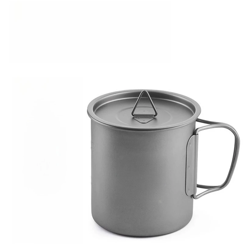 

Outdoor water cup pure titanium camping travel coffee portable tea set folding mug