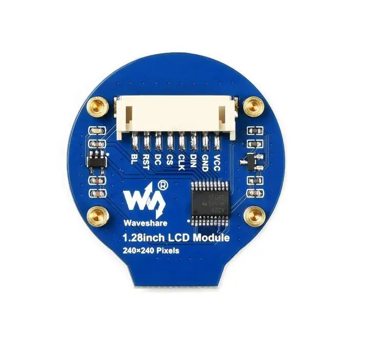 240×240, General 1.28inch Round LCD Display Module, 65K RGB