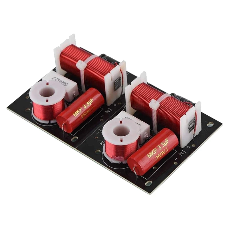 JAJA 2 個 400 ワットスピーカー周波数分周器 2 ウェイ 2 ユニット Hi-Fi サウンドシェルフクロスオーバーフィルターウーファーとツイーター