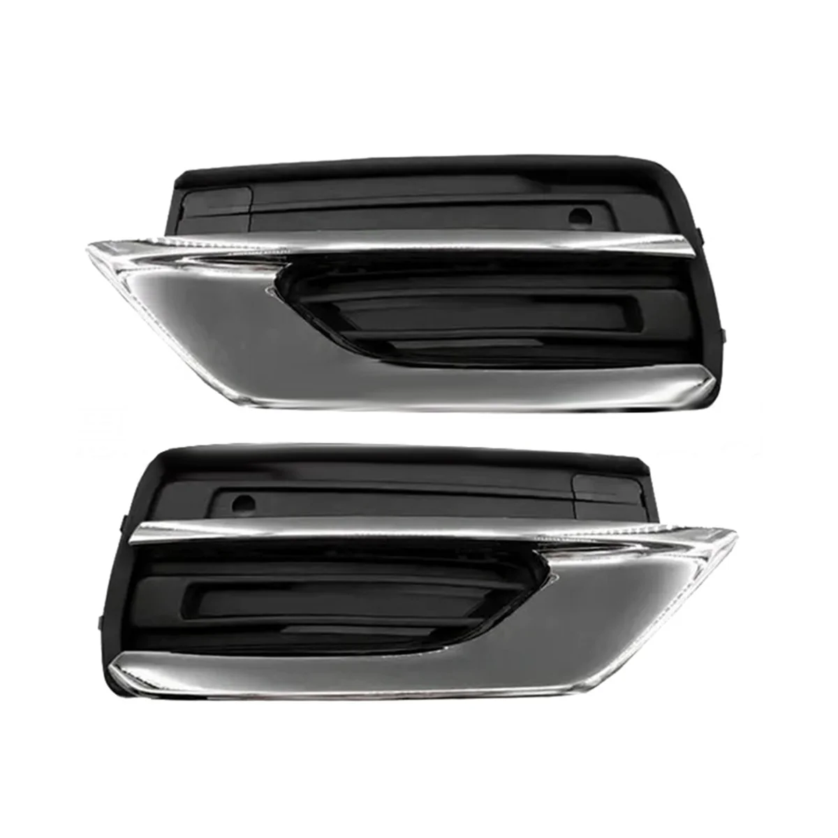 1Pair Car Front Lower Bumper Grilles Trim Chrome Cover 31663515 31663514 for Volvo XC90 2019-2022 31663539 31663540