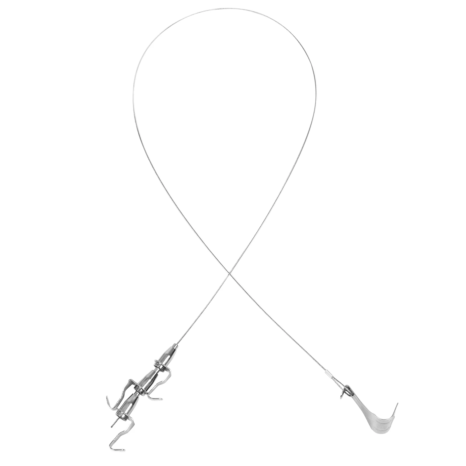 

Picture Hanging Wire Rope Hooks Steel Chain Hanger Adjustable Length Durable Materials Picture Rail Hooks Wire Holders Frames