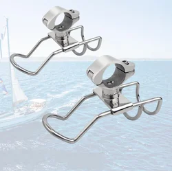 Acciaio di grado marino 316 SS Canna da pesca Supporto per rack Staffa per asta Morsetto di supporto su montaggio su guida 25 o 32mm Accessori per barche