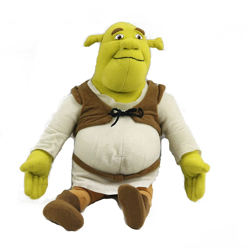 45cm Cartoon Monster Shrek Stuffed Plush Doll Kawaii Shrek Plushie Toy Children Christmas Gift Halloween Room Ornament 5pcs/lot