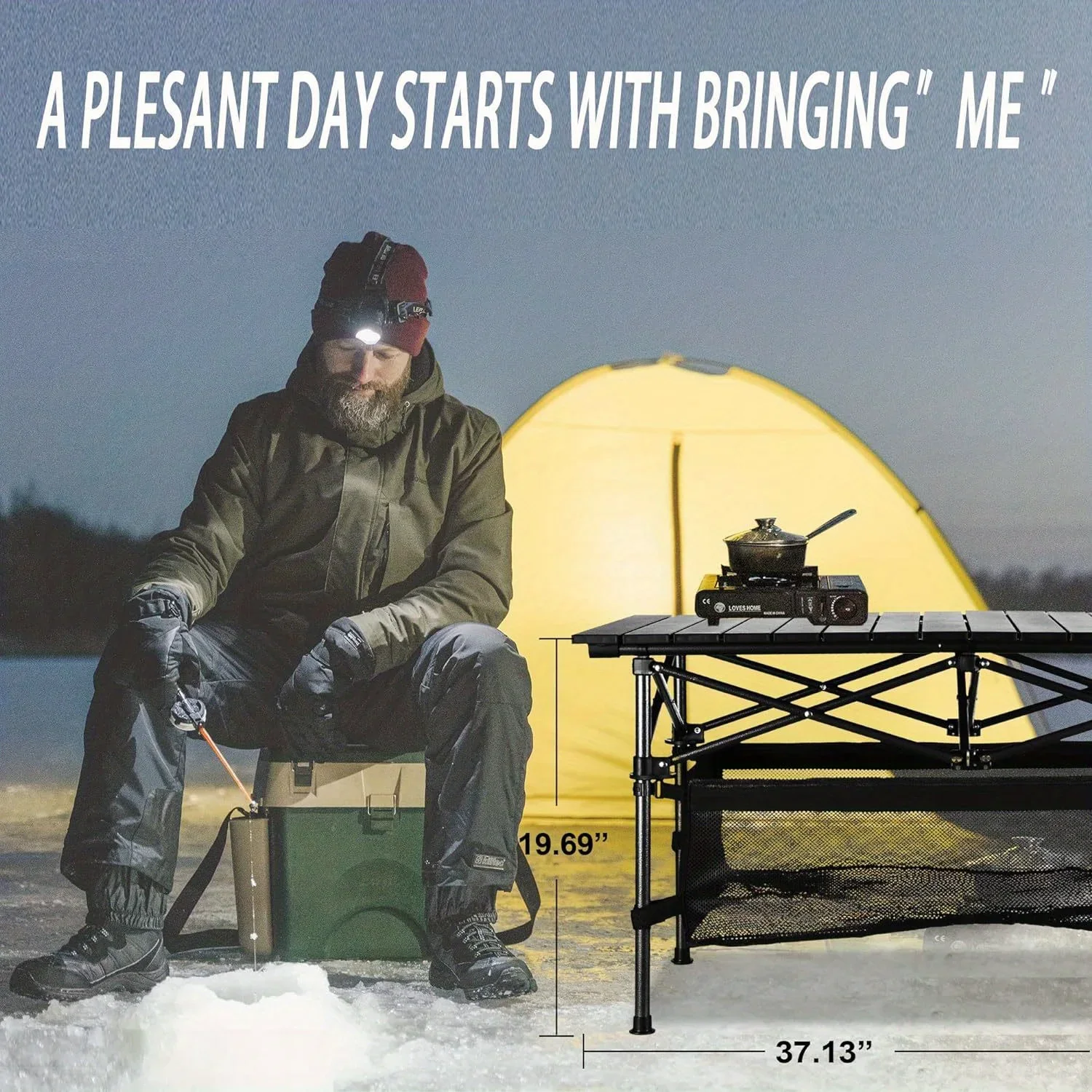 Obrázek 4: 1ks kemping stůl onen dojet nahoře lehoučké, aluminium rolovat nahoře stůl s lehko nesoucí brašna pro halové, outdoorové, backyard, BBQ