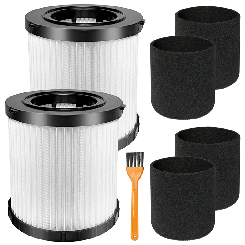 2 Pack DCV5801H HEPA Filter Compatible Foe DEWALT DCV580H, DCV581H 20V MAX Wet/Dry Vacuum