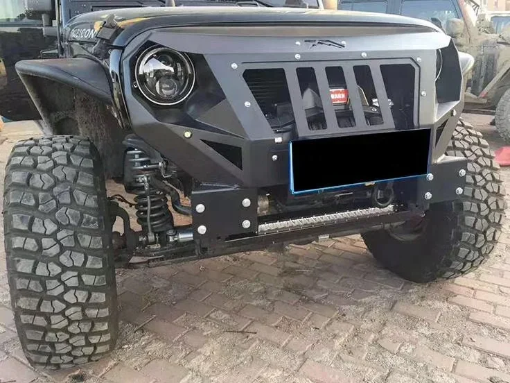 Kurze Frontstoßstange mit Grumper-Rüstung für Jeep Wrangler JK