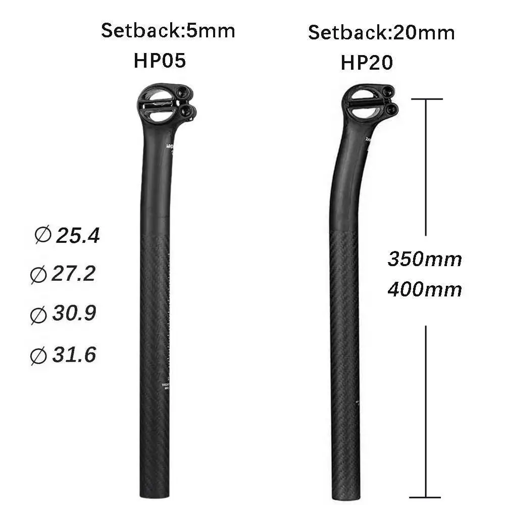 ELITAONE Карбоновый подседельный штырь Setback 5/20 ммMTB/подседельный штырь для шоссейного велосипеда, совместимый с полумушлями из углеродного волокна 7x9 мм, легкий вес 150 г