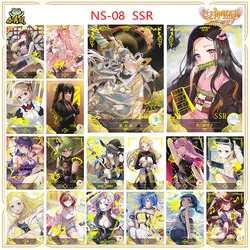 Anime Goddess Story NS-08 SSR Flash Card Luo Tianyi Hatsune Miku Kamado Nezuko Boy Game Toy Christmas Birthday Gift