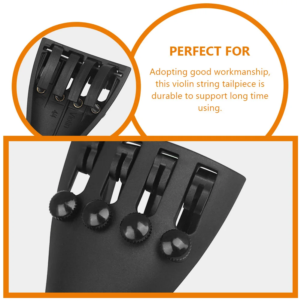 

2Pcs Cello Carbon Fiber String Board 4 4 Replacement Tailpiece Built-in Fine Tuners Instrument Parts Cello String Board