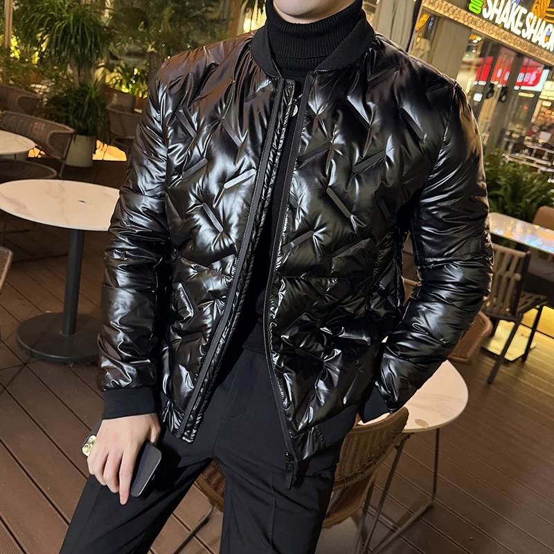 Men Light Down Jacket Stylish Short Slim Fit Winter Outwear Thin Men's Coat Clothes Manteau Homme Puffer Male Jacket New In