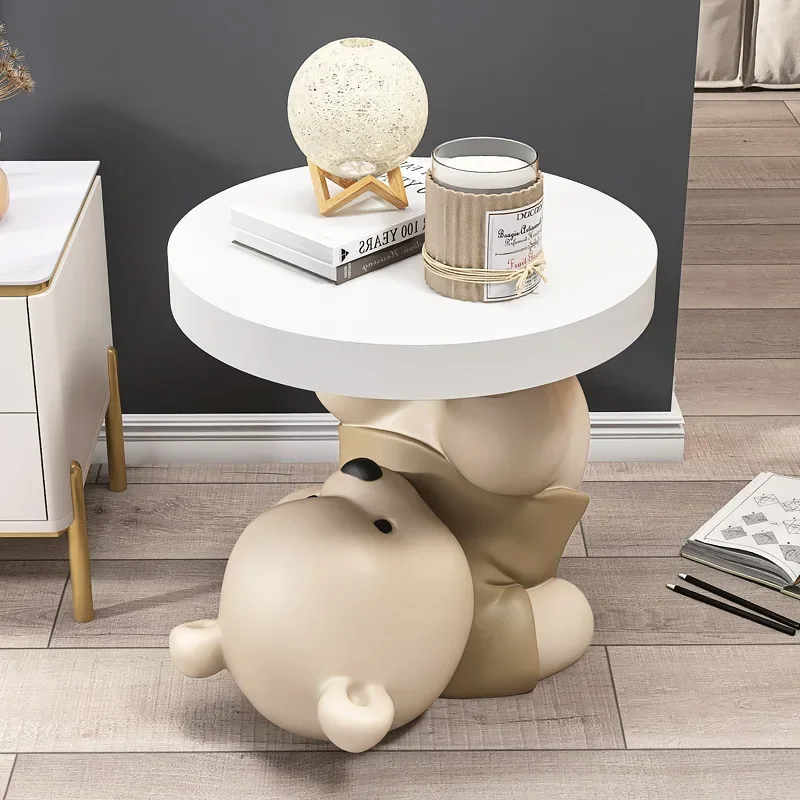 Genki Bear Nightstand Tray Storage Furniture Home Accessories TV Cabinet Sofa Next To The Housewarming Gift Coffee Table