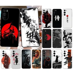 Phone Case For Motorola Edge 50 40 Pro 50 40 30 Ultra Neo Fusion Moto G84 G54 G10 G20 G30 G62 G53 G72 G60 Japanese samurai style