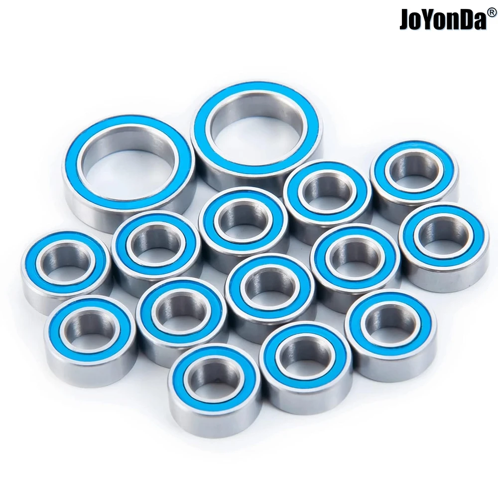 

15pcs Rubber Sealed Steel Ball Bearing Kit - Precision High Speed Bearing for RC ECX 1/10 2wd Amp MT, Amp DB