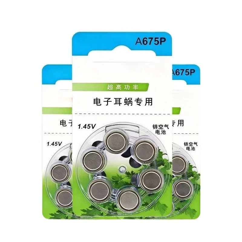 10pcs cochlear implant battery for zenipower a675p