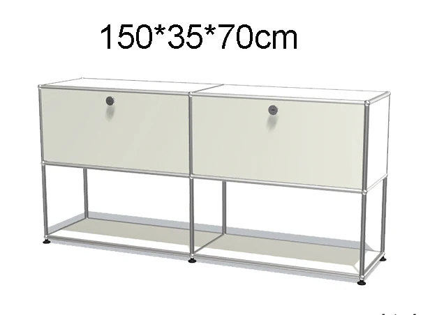 Modul Modulare DIY Möbel Lagerung Regal Sideboard Angepasst Größe Nachttisch Schrank Edelstahl Heimgebrauch