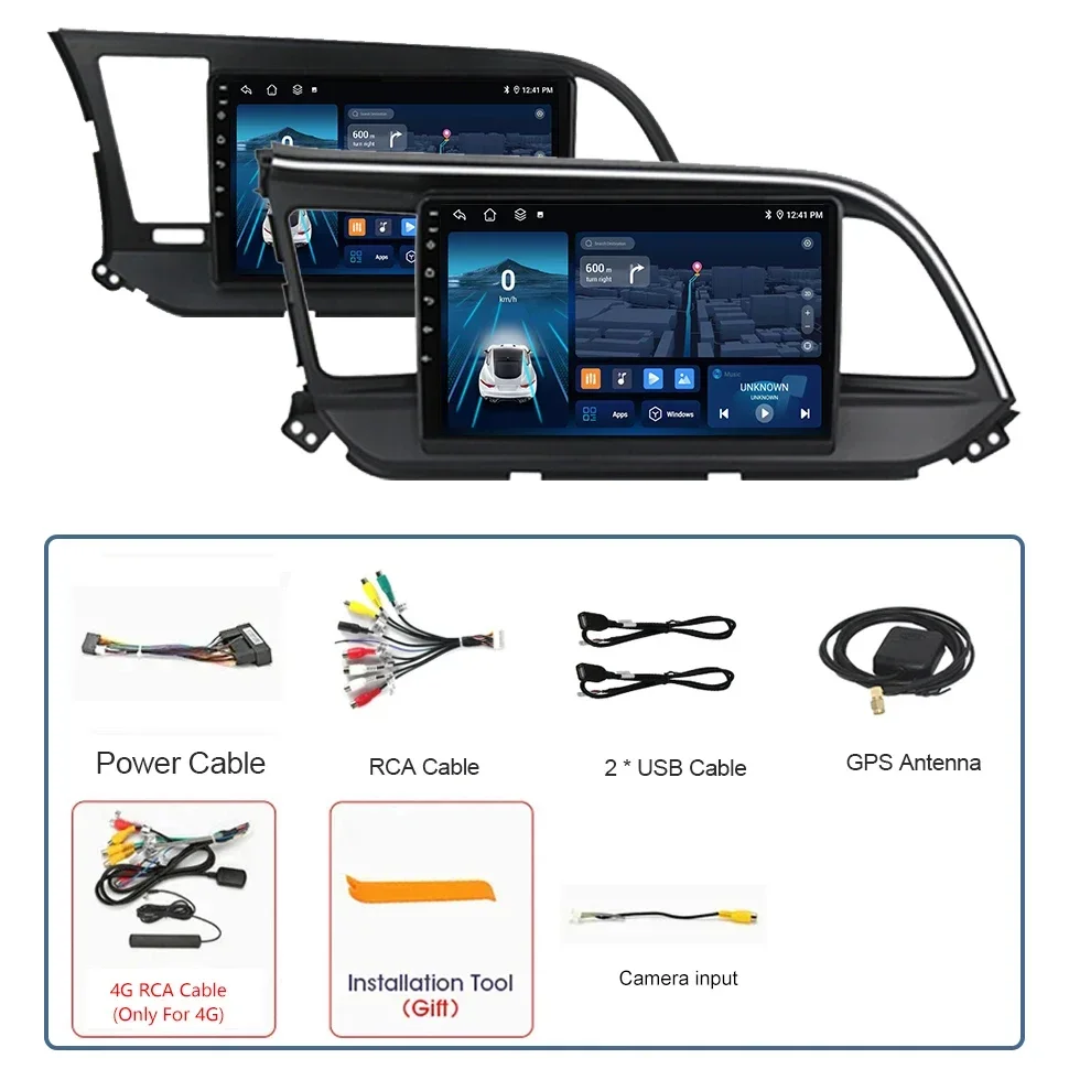 Radio de coche Android para HYUNDAI ELANTRA 2016 2017 2018 unidad principal 2Din 4G 8core WIFI BT IPS GPS reproductor Multimedia Autoradio estéreo