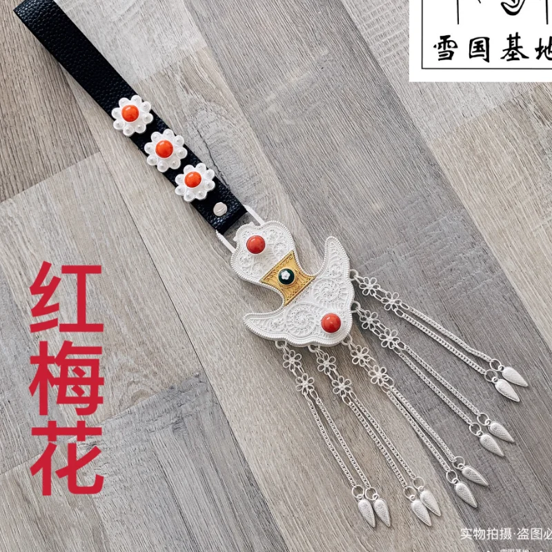 

Китайская женская имитация серебра, металла, тибетская поясная цепочка Xizang, кулон