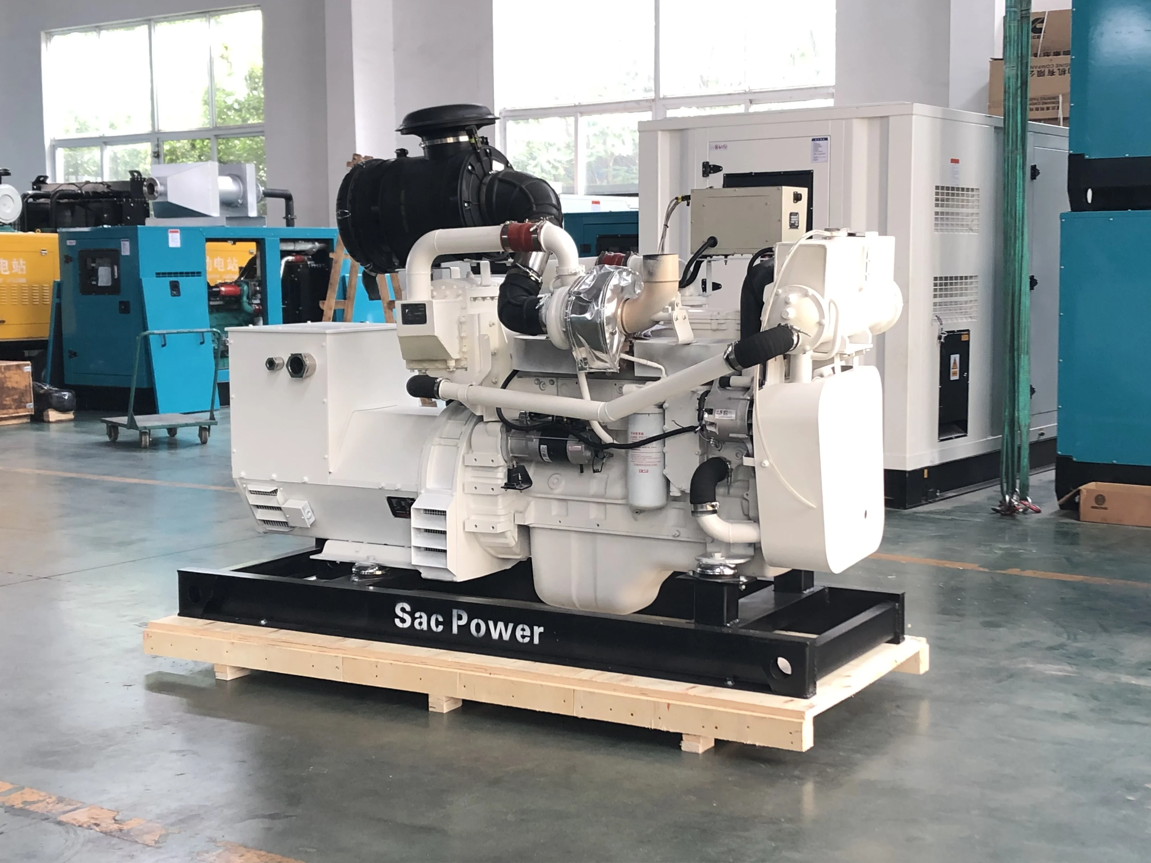 Cummins 6LTAA8.9-GM200 Bootgenerator 200KW 1500 RPM Scheepsgenerator Turbocompressor en lading Luchtgekoelde scheepsset