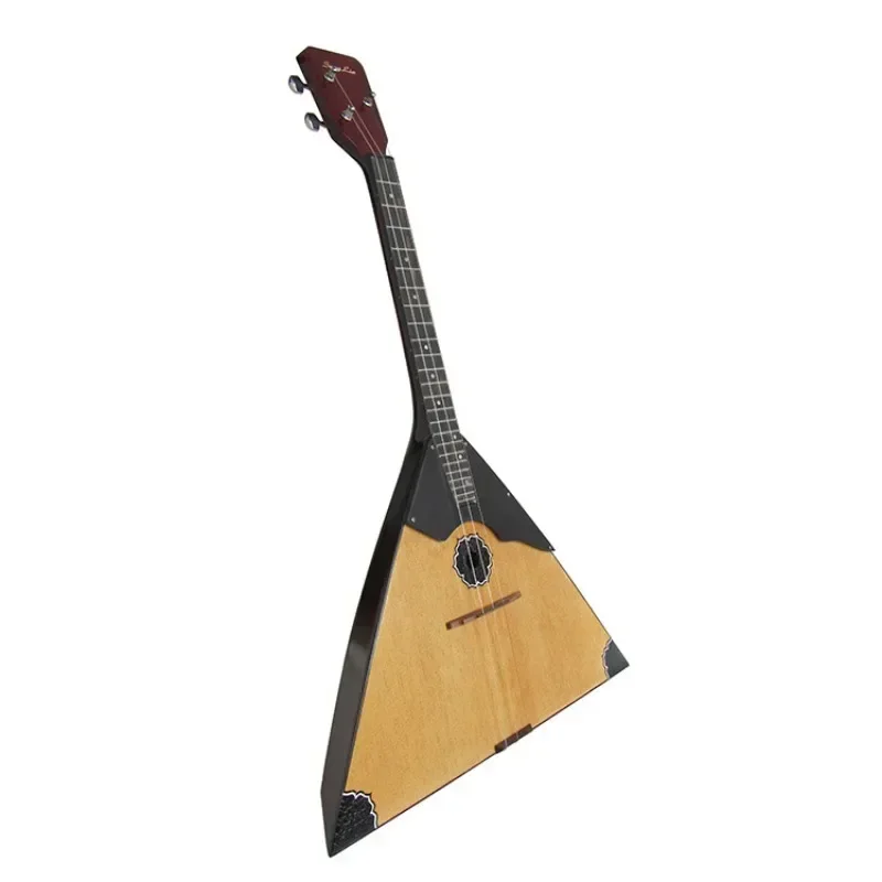 Russia Balalaika Professional Triangle Piano String Instruments Wooden Balalaikas with Bag Minority Ethnic Accompany Instrument