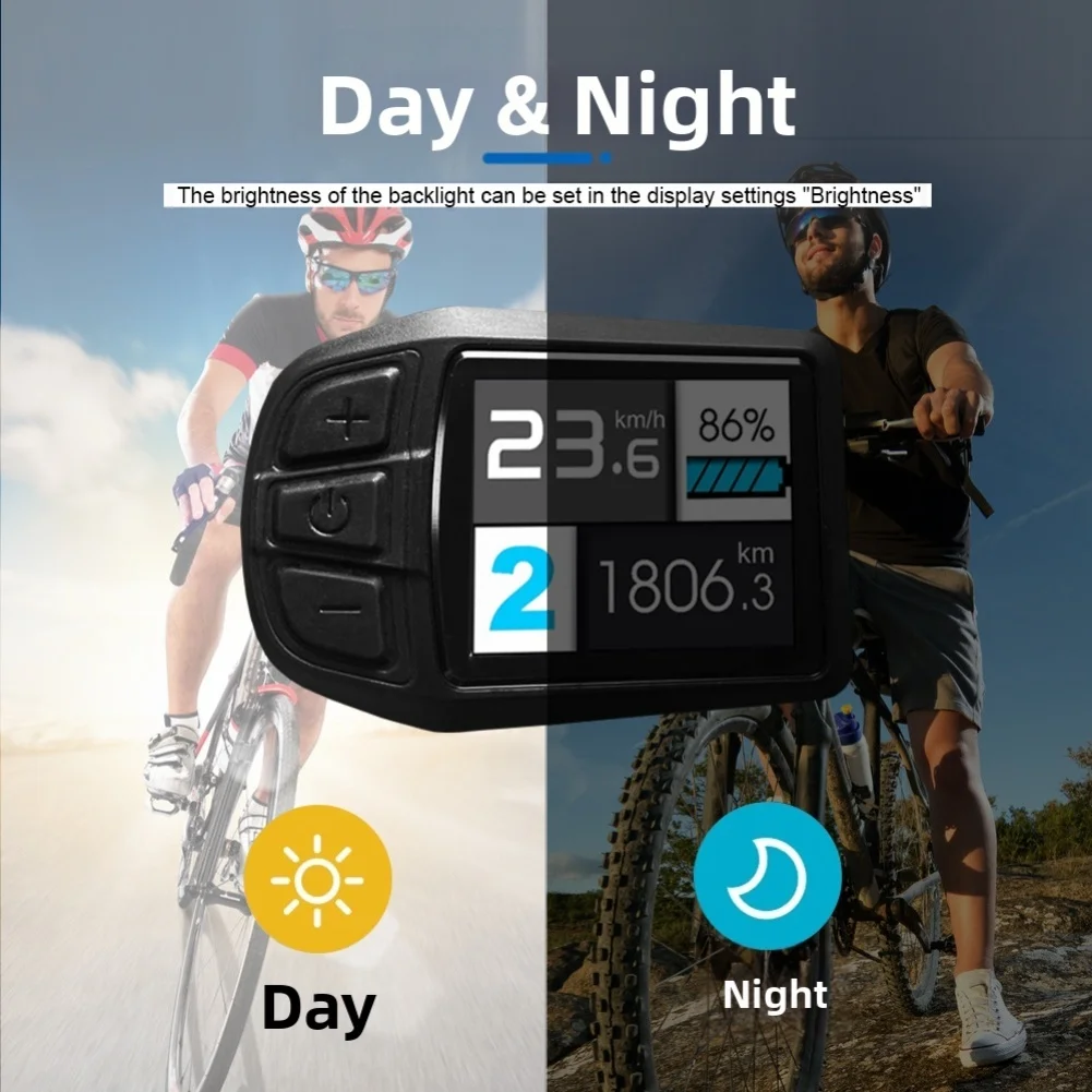 

Color Display for Electric Bike UKC3 24V 36V 48V 52V with Waterproof Connector Supporting For OMD NO 2 Protocol