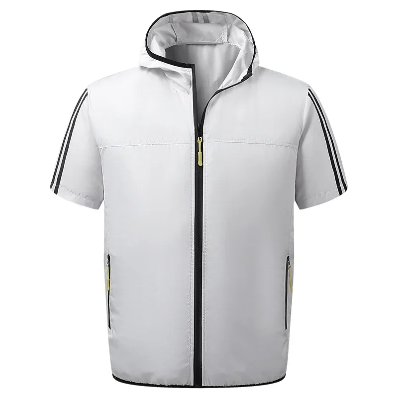 

DurableSummer New Air-conditioning Clothes Breathable Quick-drying Clothes Hooded Outdoor Leisure Sports Work Vest