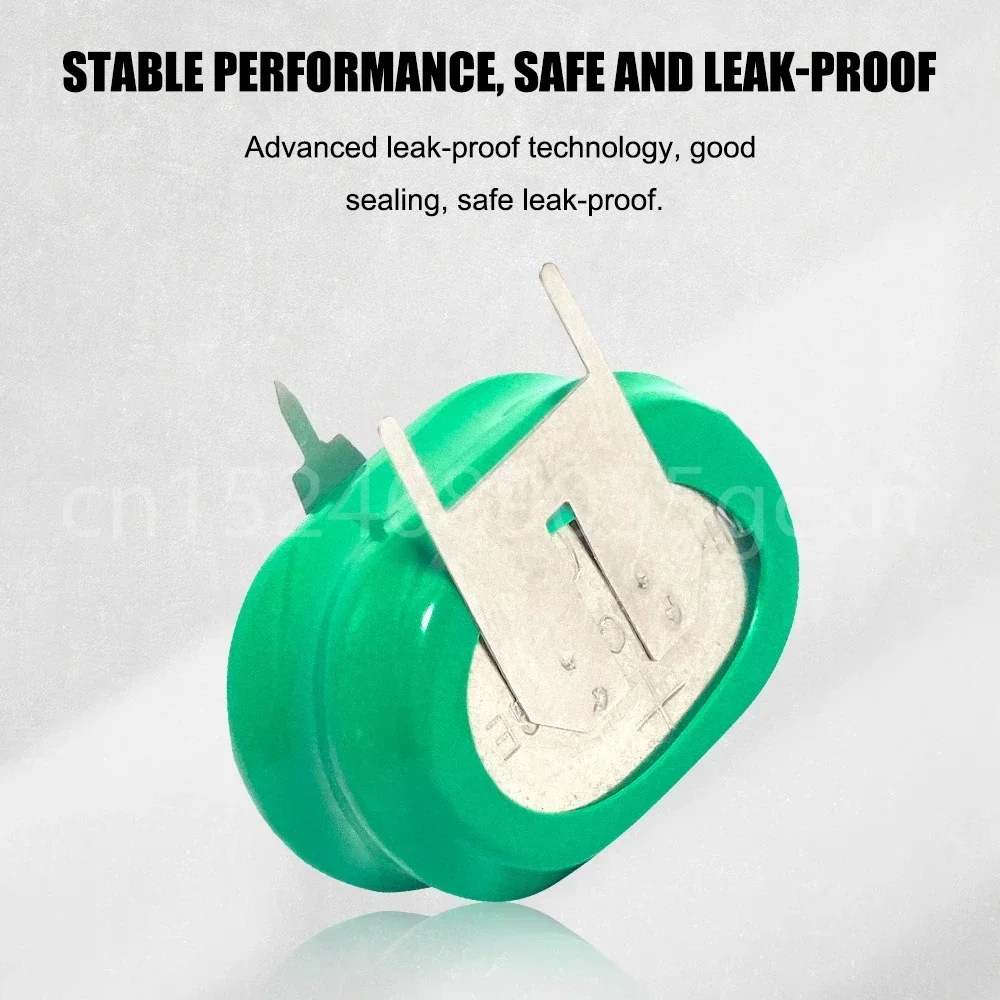 2.4 فولت 160 مللي أمبير ni-mh بطاريات قابلة للشحن مع دبوس لحام ل PLC التحكم الصناعي مصباح يدوي لعبة بطارية اللوحة الأم للكمبيوتر