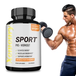 Sport Pre Workout Supplement - Muscle Building and Growth, Supporting Athletic Energy and Strength