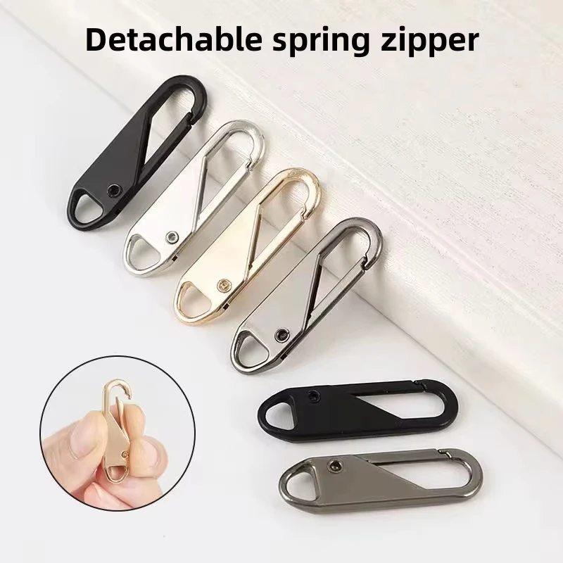 1/3/5/10Pcs Zipper Slider Puller Instant Repair Bag Replacement Bad Buckle Travel Suitcase Head DIY Sewing Craft