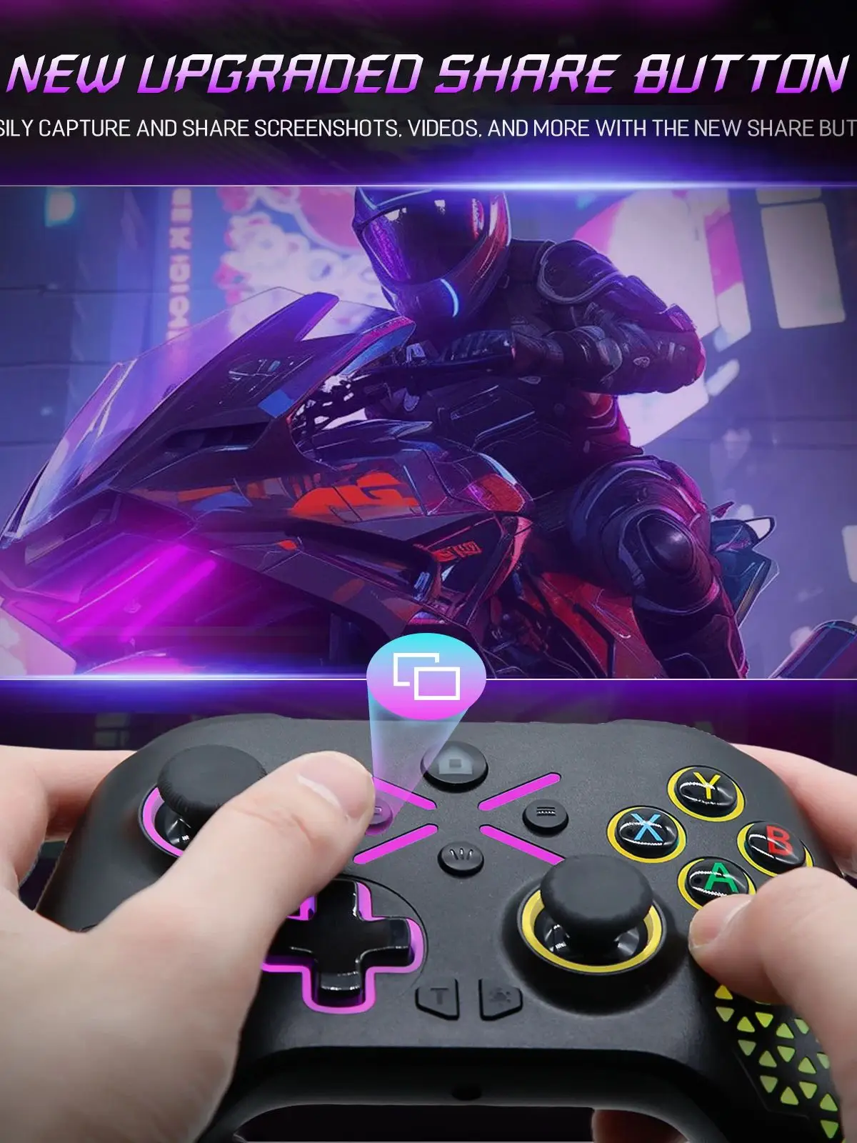 Kontroler do Xbox One/S/X/Series S/X PC, konsola do gier, joystick, bezprzewodowy gamepad 2.4G, 6-osiowy, podwójna wibracja, joystick z efektem Halla — zdjęcie produktu 7
