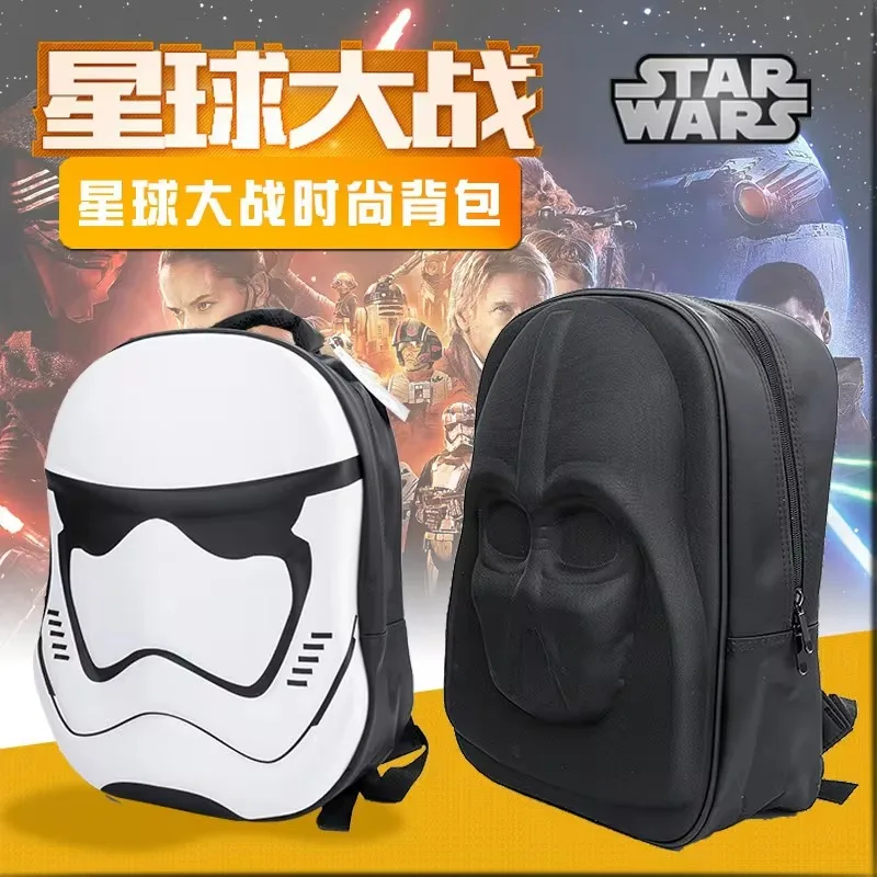 STAR WARS 3D stereo, mochila de dibujos animados, Darth Vader, soldado blanco, accesorios de anime, regalos
