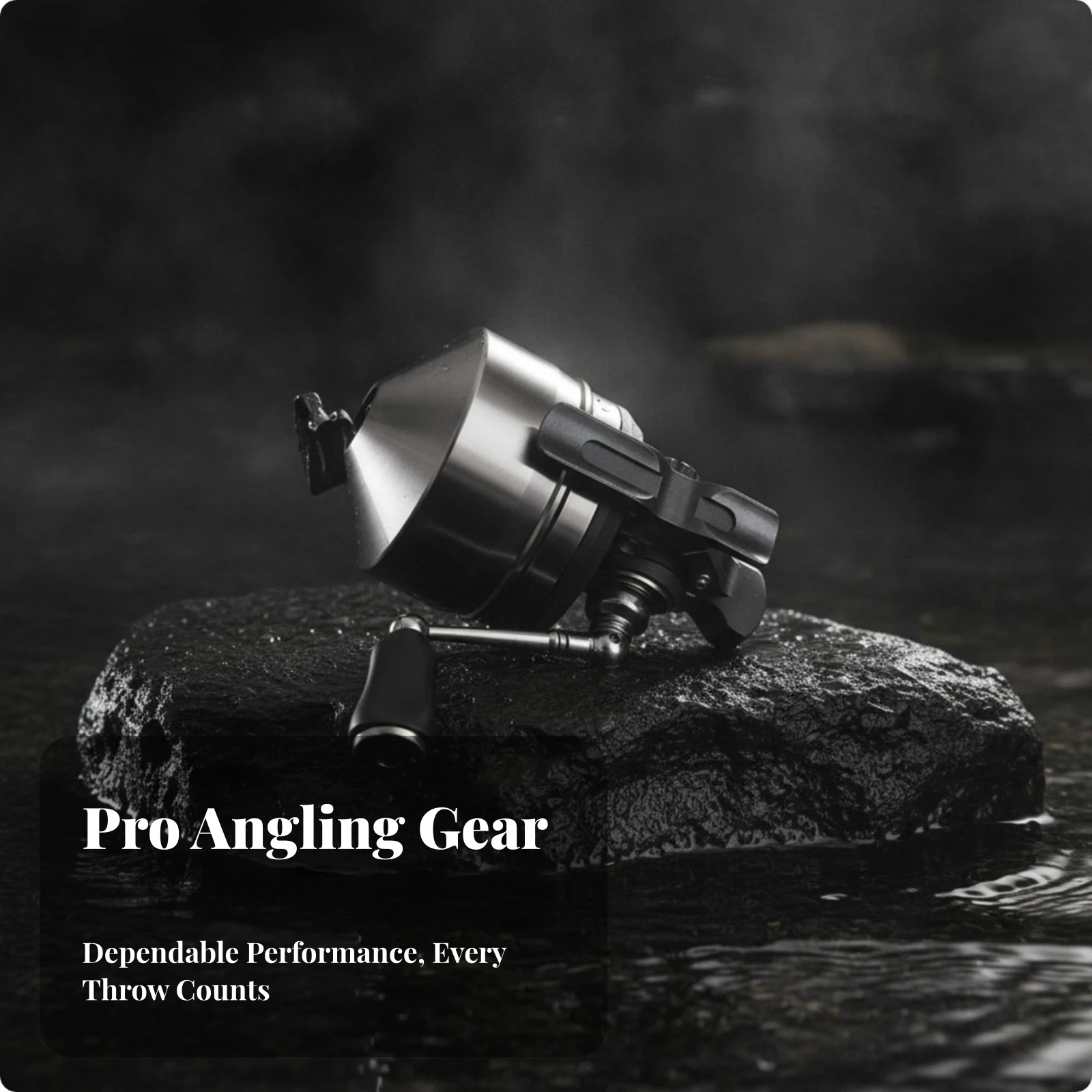 Black Finish Round Metal Fishing Reel Smooth Drag Angling Tackle Side Crank Fishing Reel Stainless Steel Style - view 6
