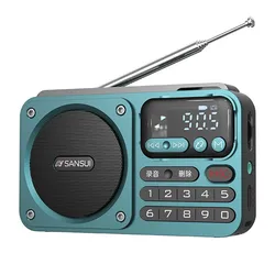 Multimedialne Radio bezprzewodowy głośnik Bluetooth SanSui F22 przenośny głośnik HiFi cyfrowy głośnik muzyczny na zewnątrz Camping