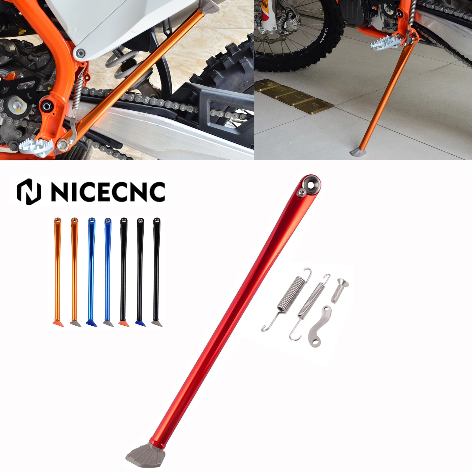 NICECNC Kickstand Sidestand Kick Side Stand For GAS GAS GASGAS EX EC 125 150 200 250 300 250F 350F 450F 350 450 F 2021 2022 2023