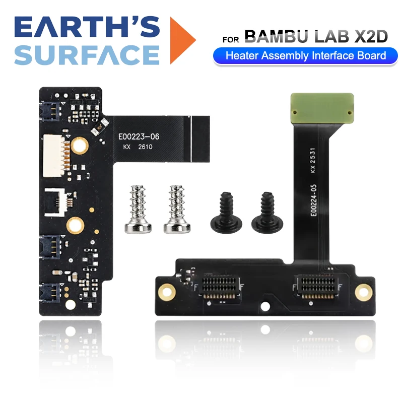For Bamboo X2D Hotend Heater Assembly Interface Board Top Quality Heating Signal Circuit Spare For Bambu Lab X2D 3D Printer Part