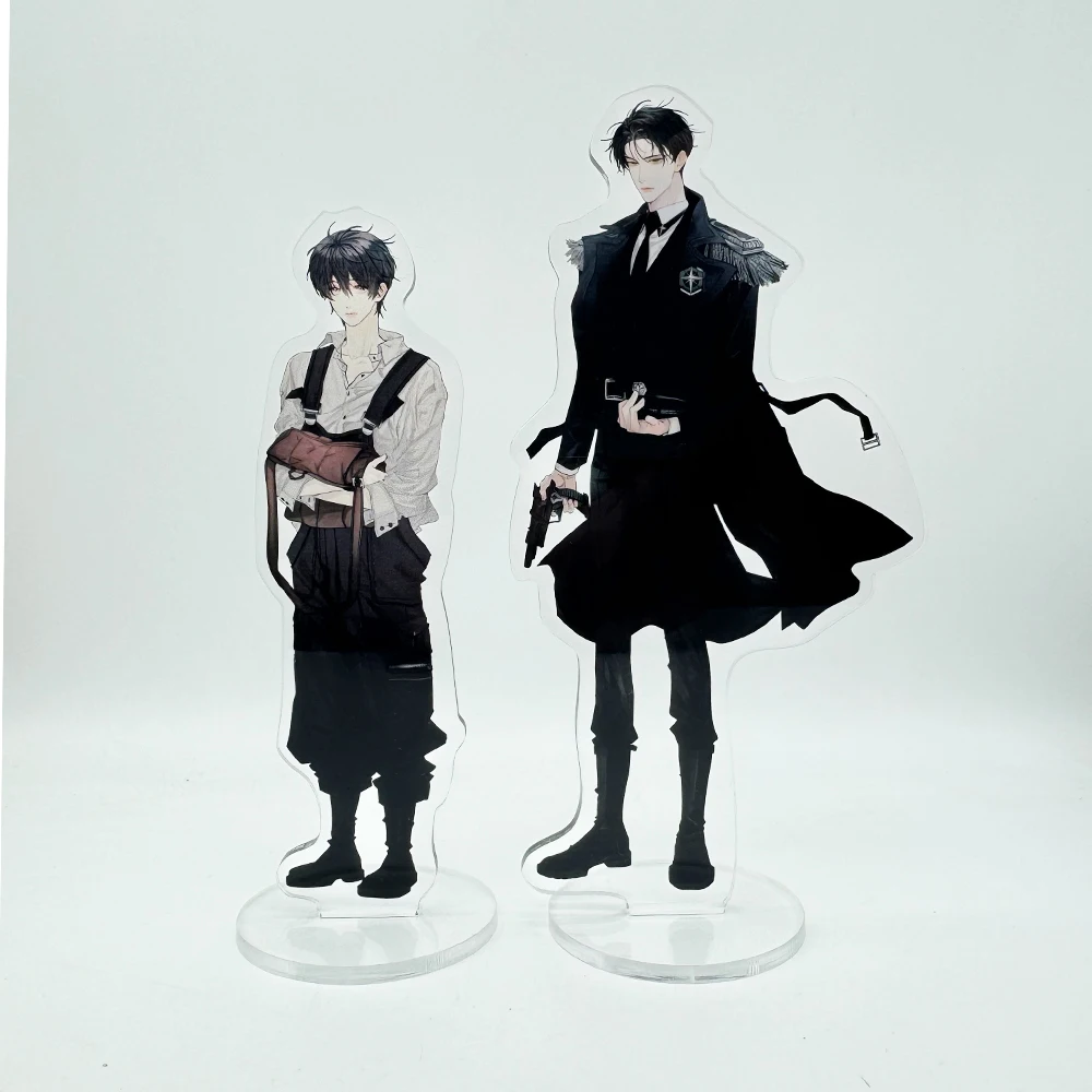 Anime Chinese Manhwa Little Mushroom Wrong But Still Right Acrylic Stand Lu Feng, An Zhe Colored Paper Badge Cosplay Gift
