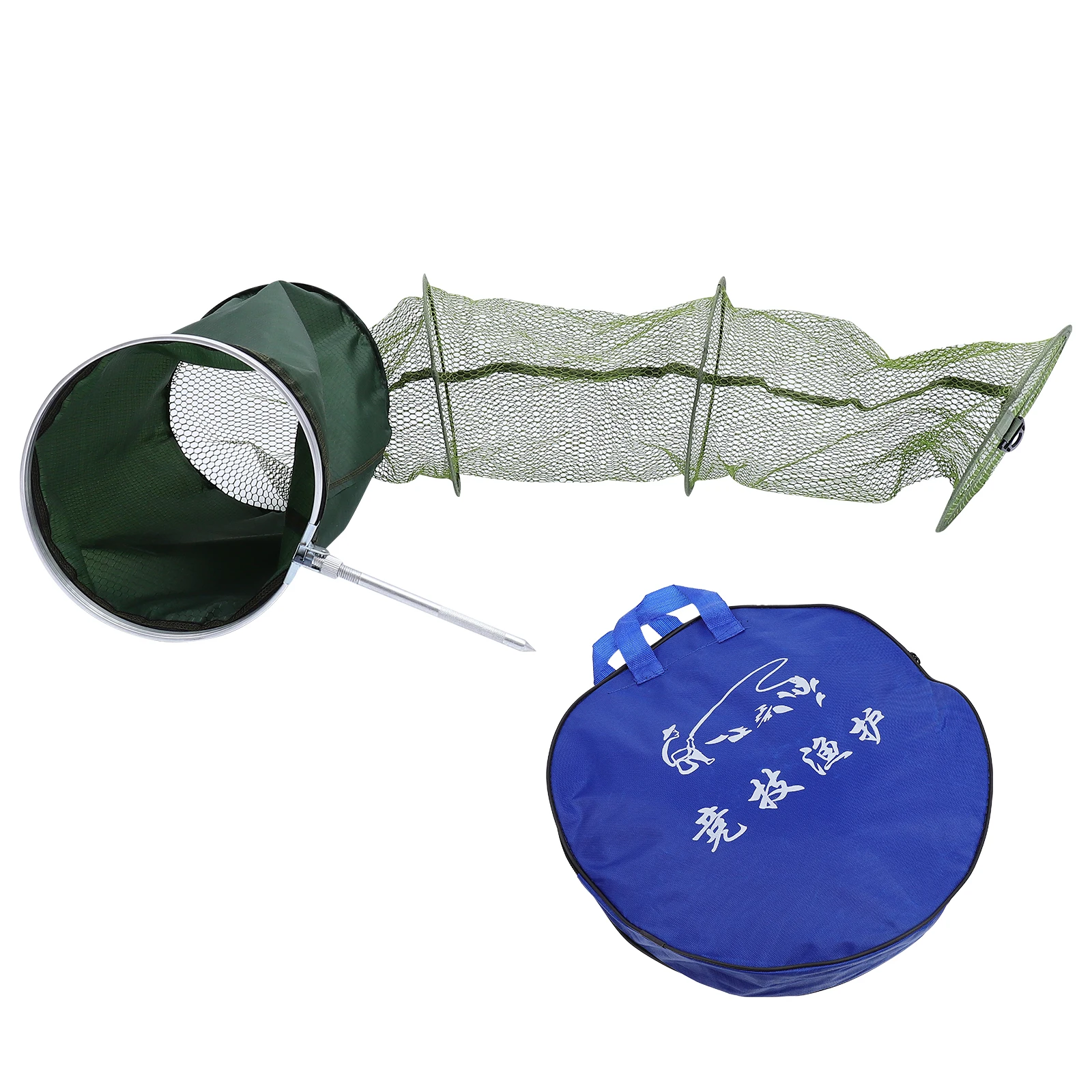 

1PC Durable Mesh Fishing Net Fish Guard Container Lightweight Foldable Fishing Tools