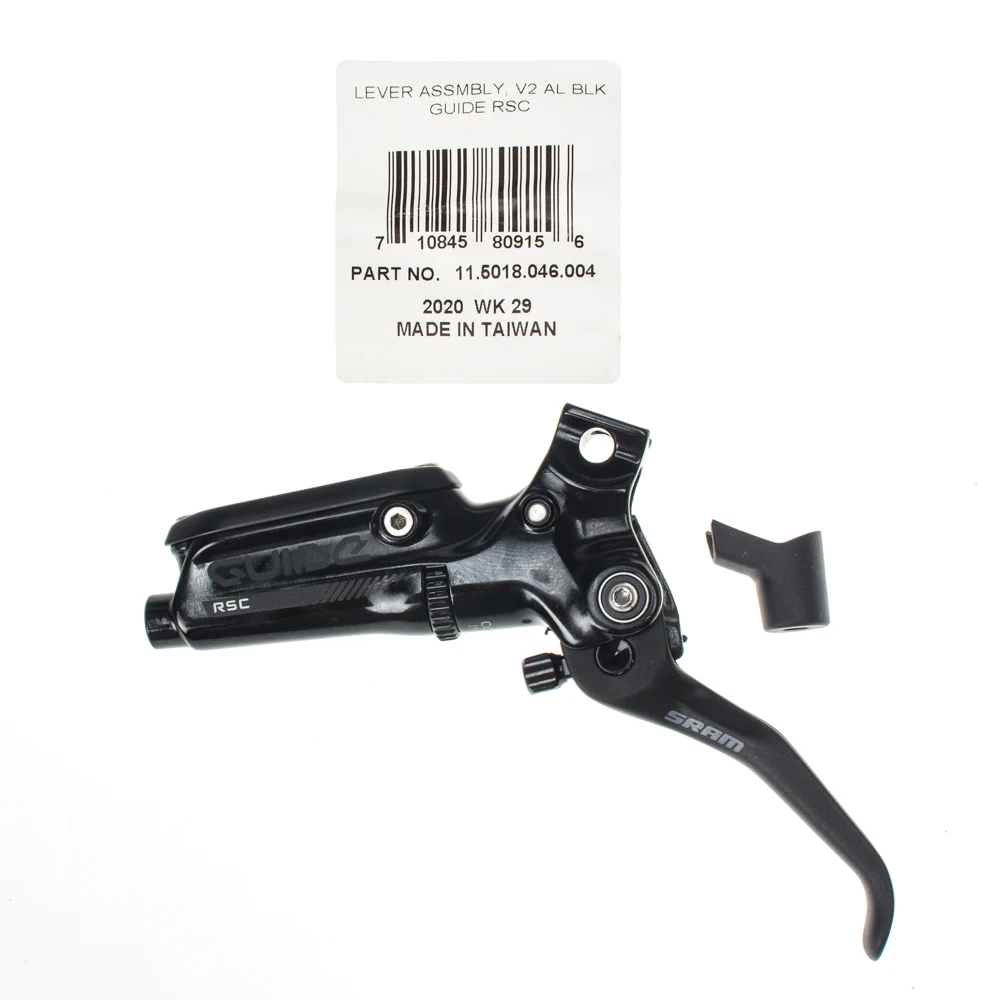 SRAM DISC BRAKE LEVER ASSEMBLY - ALUMINUM LEVER  VERSION 2 BLACK -GUIDE RSC 11.5018.046.004