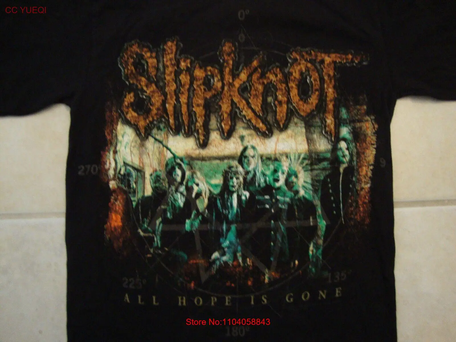 Slipknkot Rock Band All Hope Is Gone Concert Tour Heavy Metal T Shirt Size S