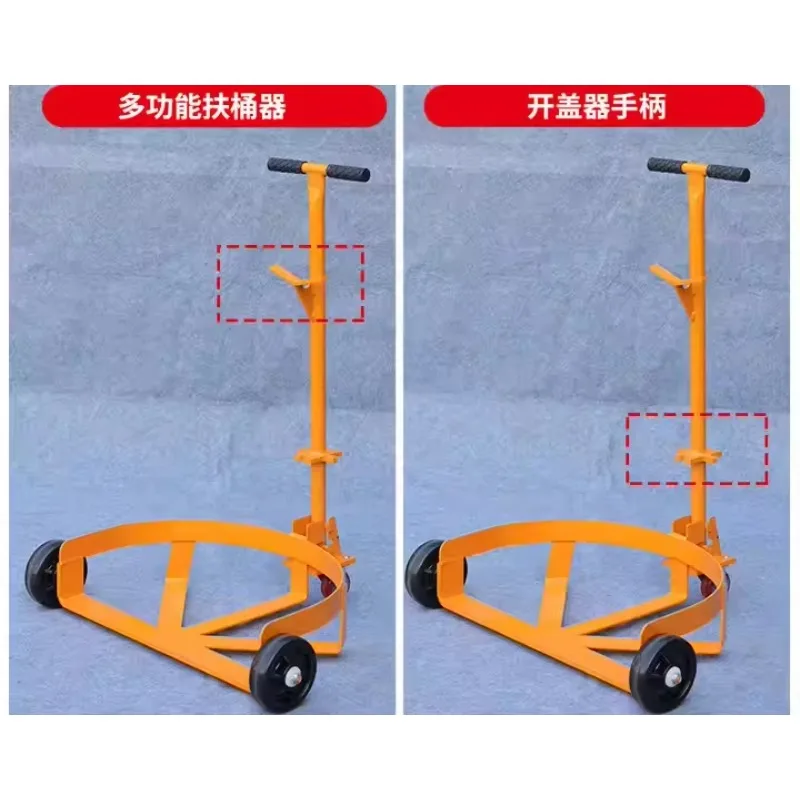 TEBAK 도매 저가 신품 수동 드럼 이동기 오일 드럼 리프터 트롤리 가정용 및 제조 공장용